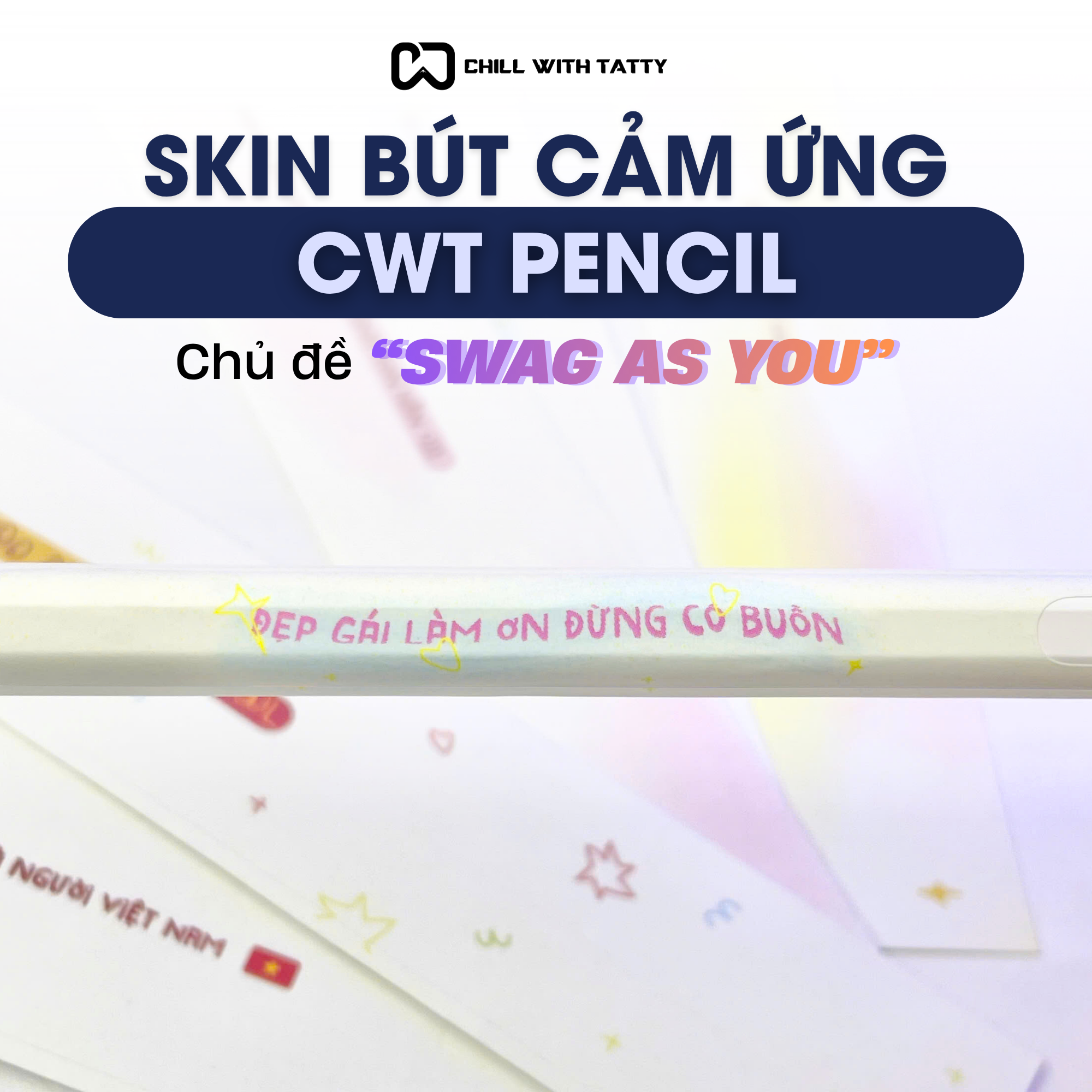 Skin dán bút tự thiết kế mẫu