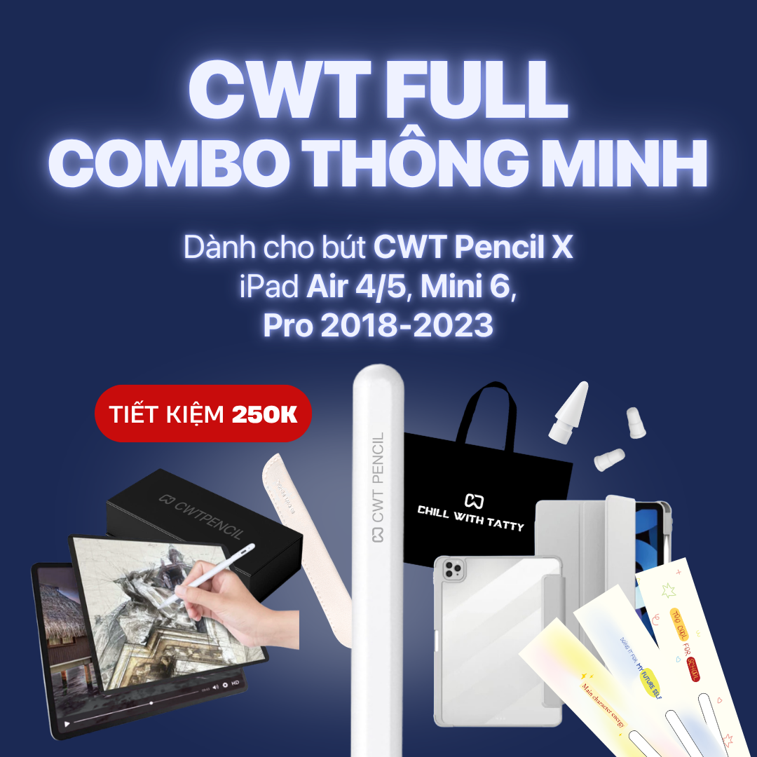 Combo bút cảm ứng pencil X và các phụ kiện đi kèm cho i.p.a.d Air 4/ Air5/Pro M1/Pro M2/ Mini6