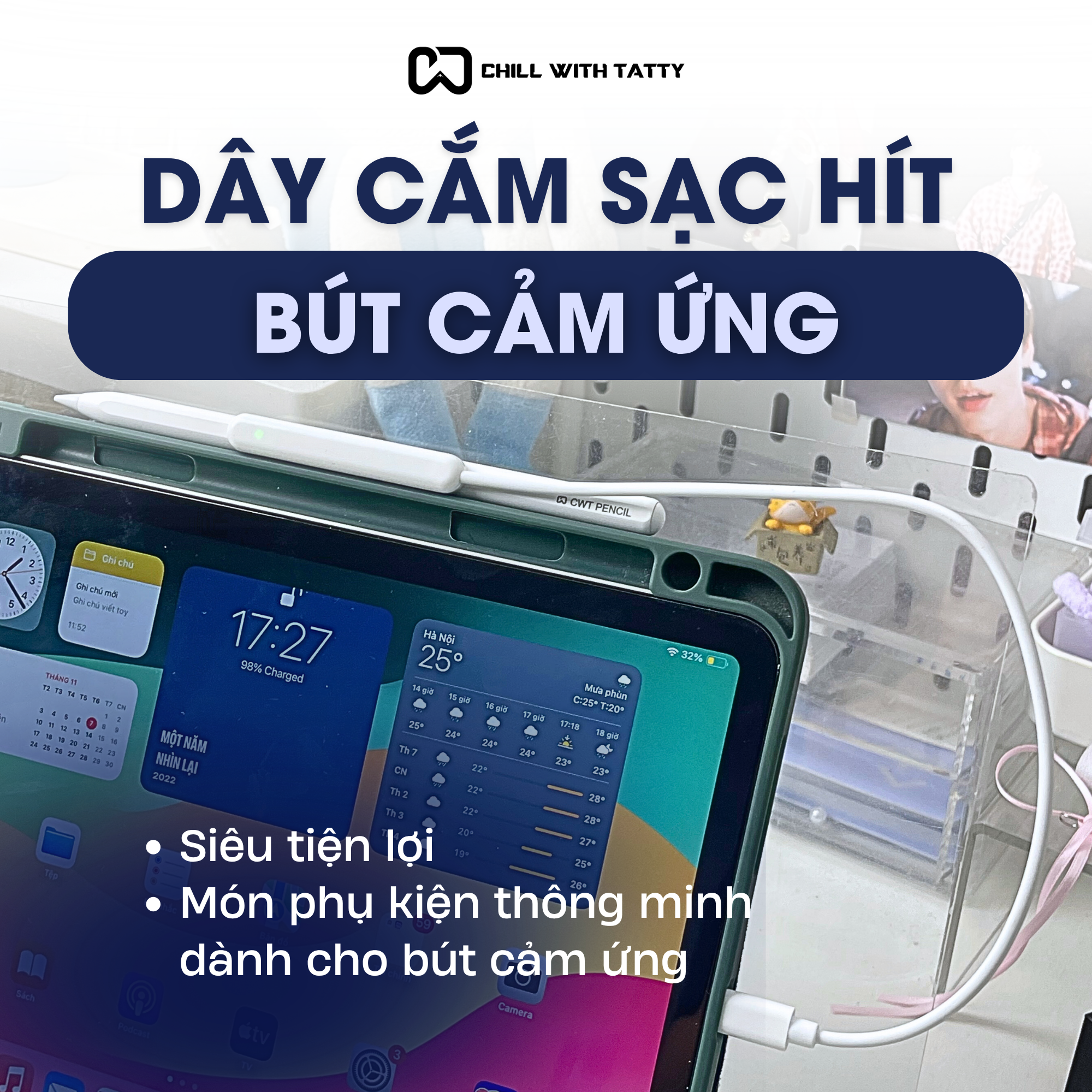 Dây sạc hỗ trợ của CWT Pencil X