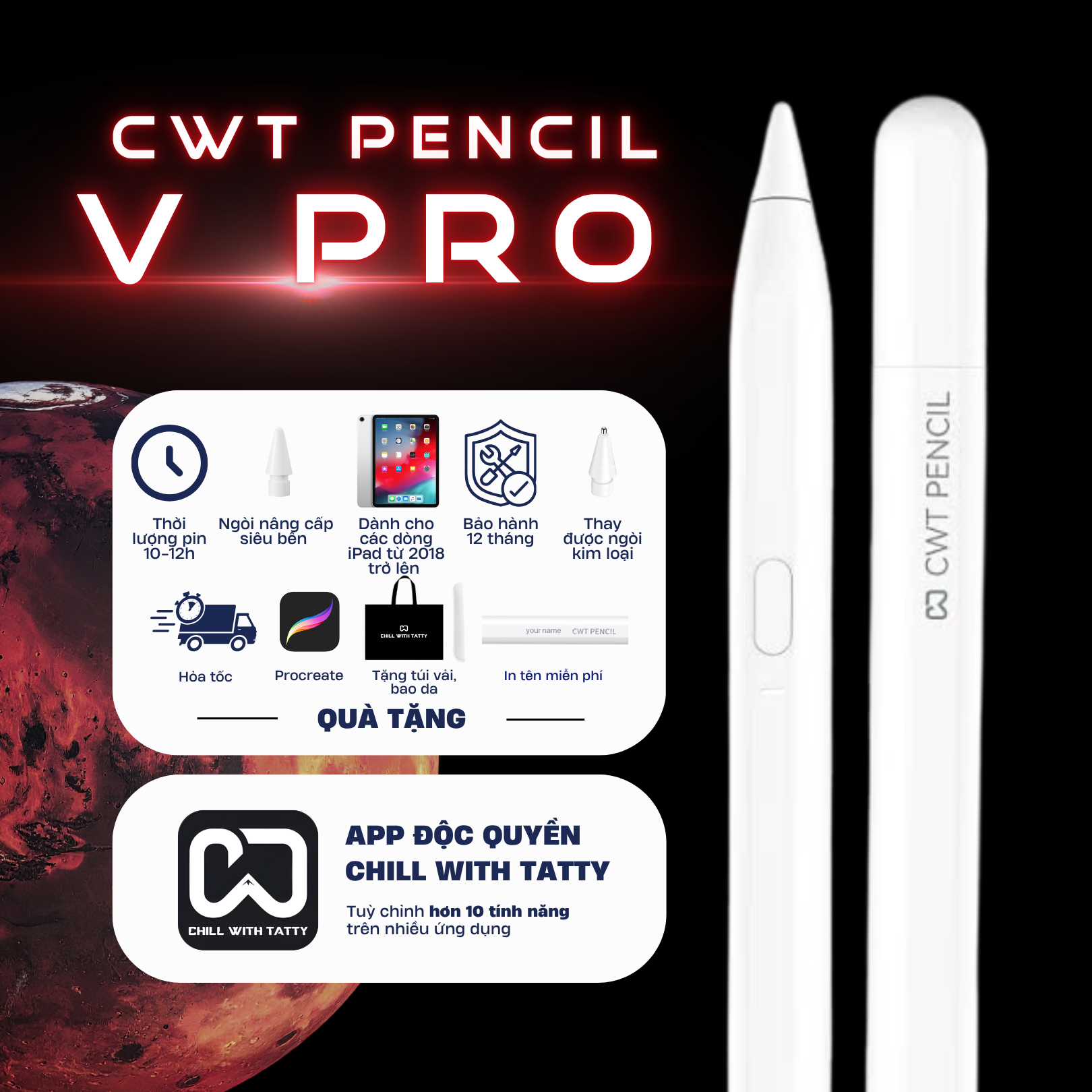 CHILL WITH TATTY PENCIL V PRO - Ảnh 2